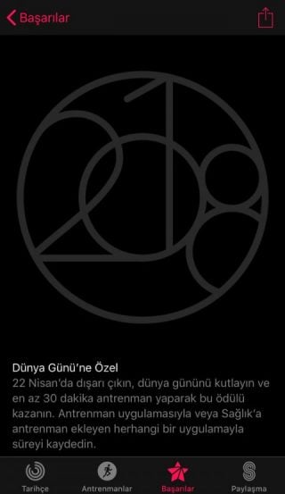 Dünya Günü Aktivite Hedefi