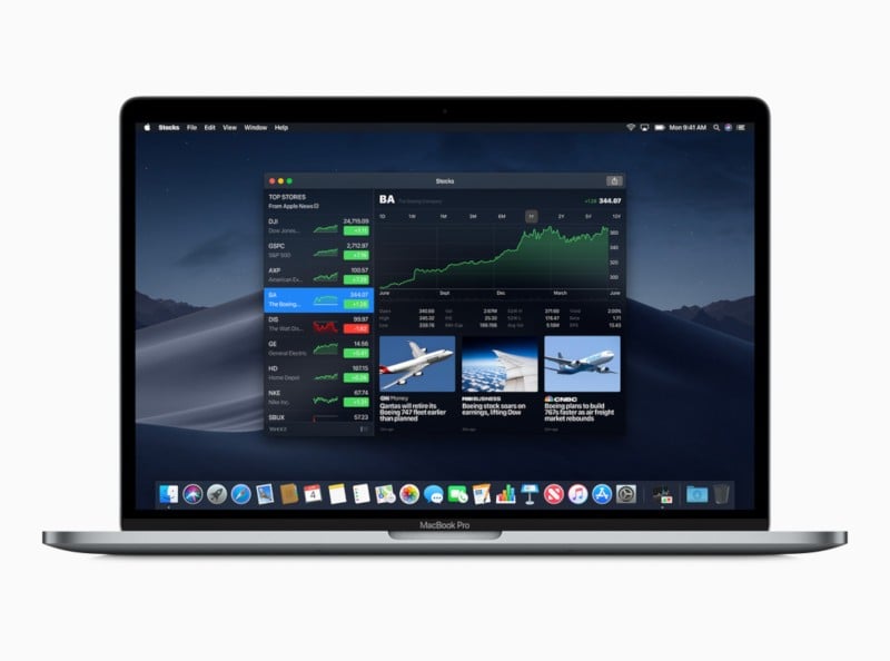 macOS Mojave - Hisse Senetleri