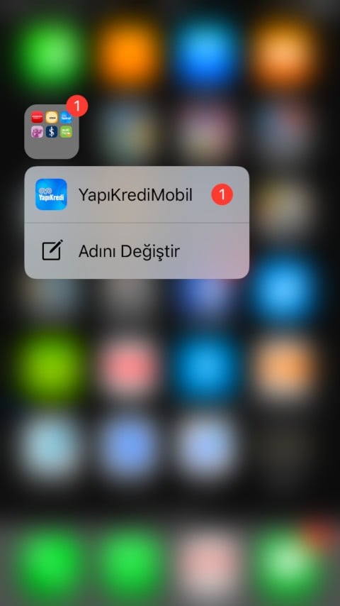 Klasörlerdeki uygulama bildirimleri
