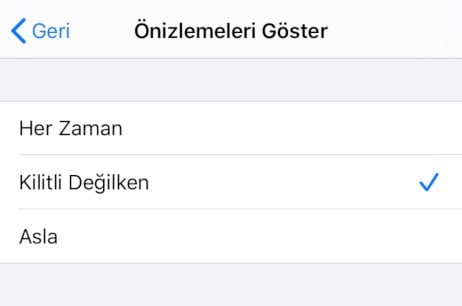 Önizlemeleri Göster