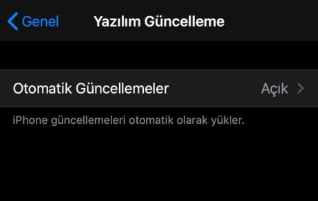 Otomatik güncellemeleri açın