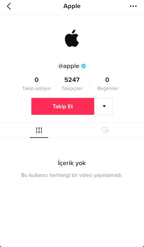 @Apple Tiktok hesabı
