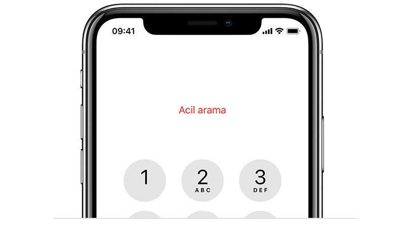 Acil durumda kilitli bir iPhone'u kullanma