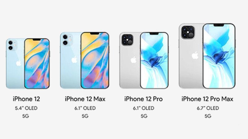 4 farklı iPhone 12 modeli
