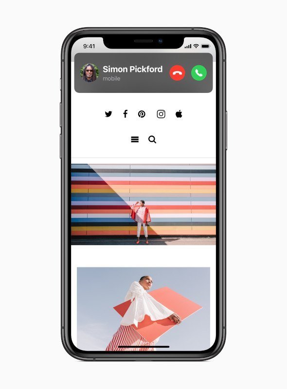 Gelen FaceTime ve telefon aramaları ve Siri etkileşimleri