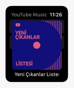 Apple Watch için YouTube Music