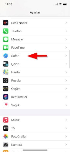 Safari'ye dokunun