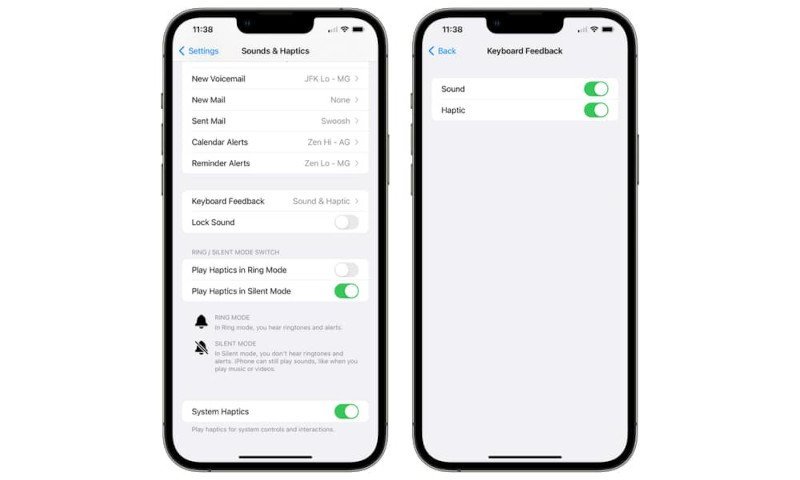Klavye Dokunsal Geri Bildirimi